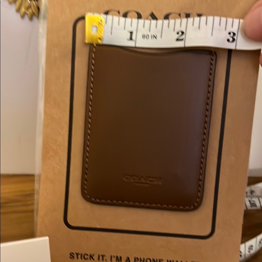 Coach Brown Leather Phone Case Minimalist Design